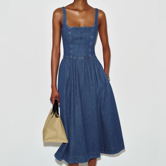 Reformation Dresses & Skirts - REFORMATION Janu Denim Midi Dress